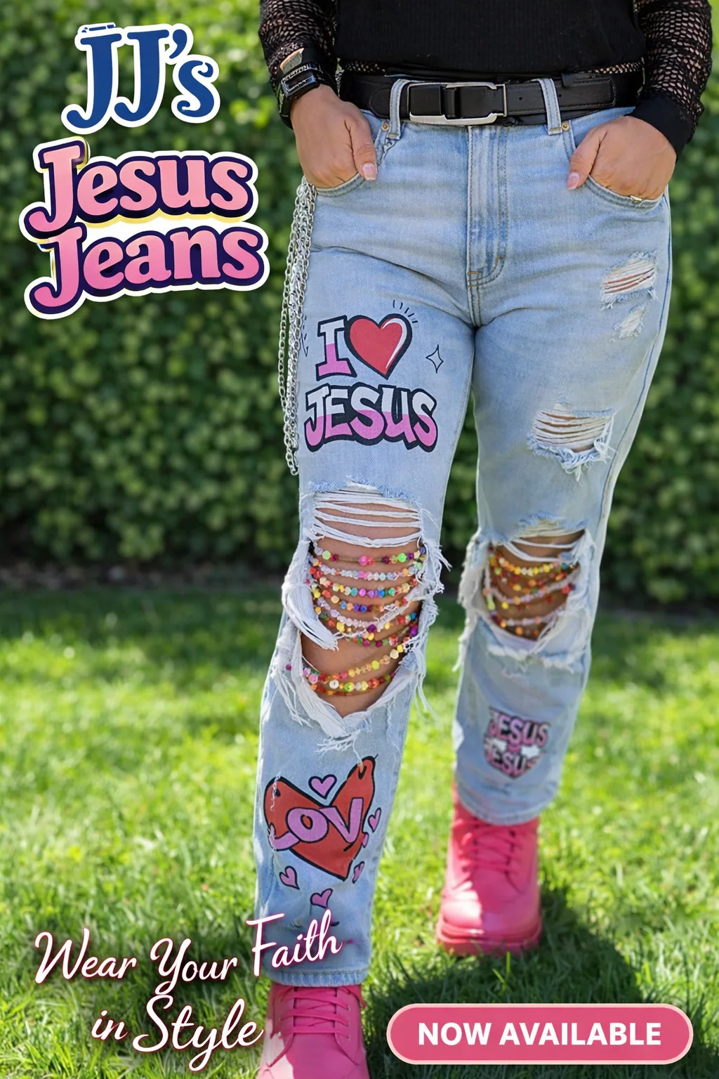 Jesus Jeans by Hand-decorated designer denim
